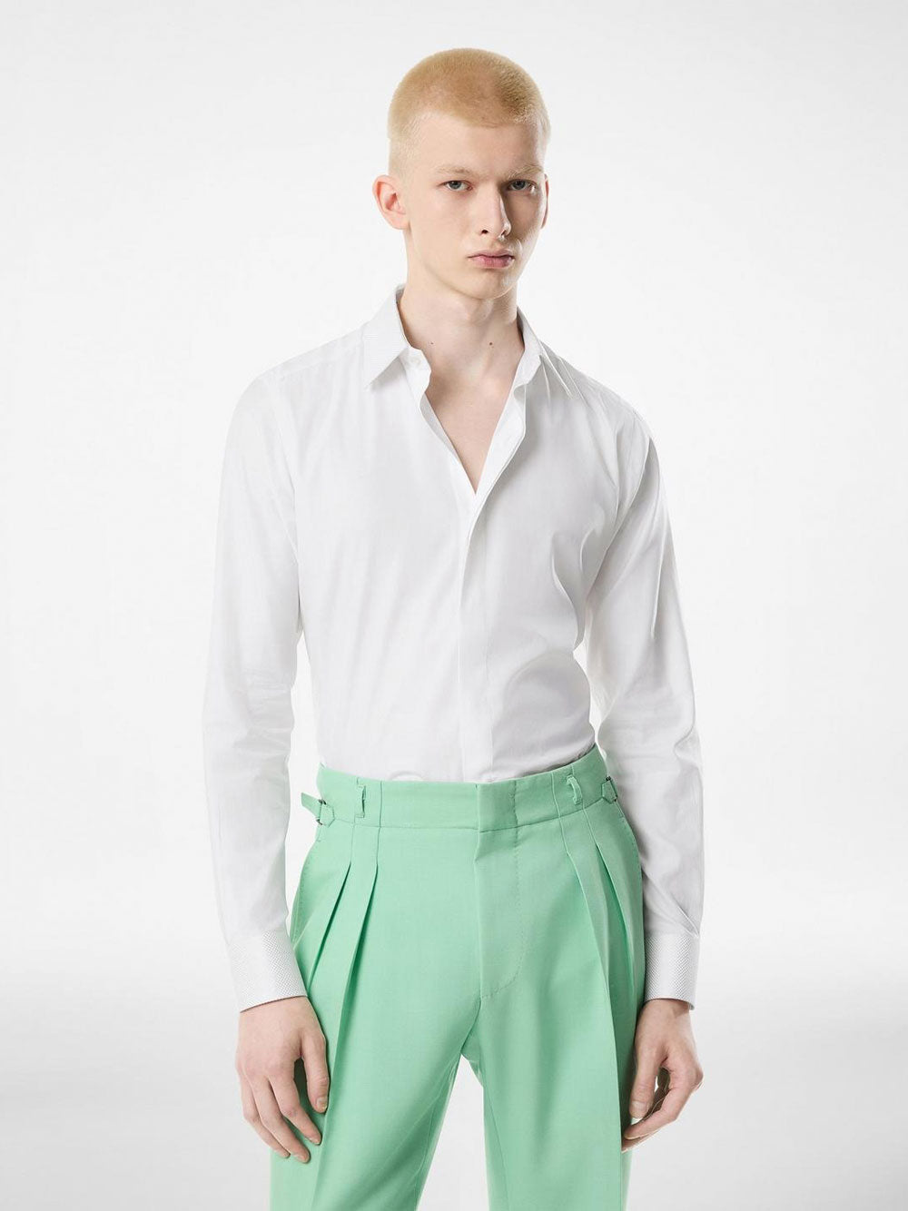 Tom Ford Men Cotton And Silk Classic Fit Shirt TOM FORD
