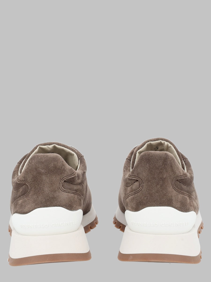 Brunello Cucinelli Women Runner In Camoscio Con Shiny Tab BRUNELLO CUCINELLI