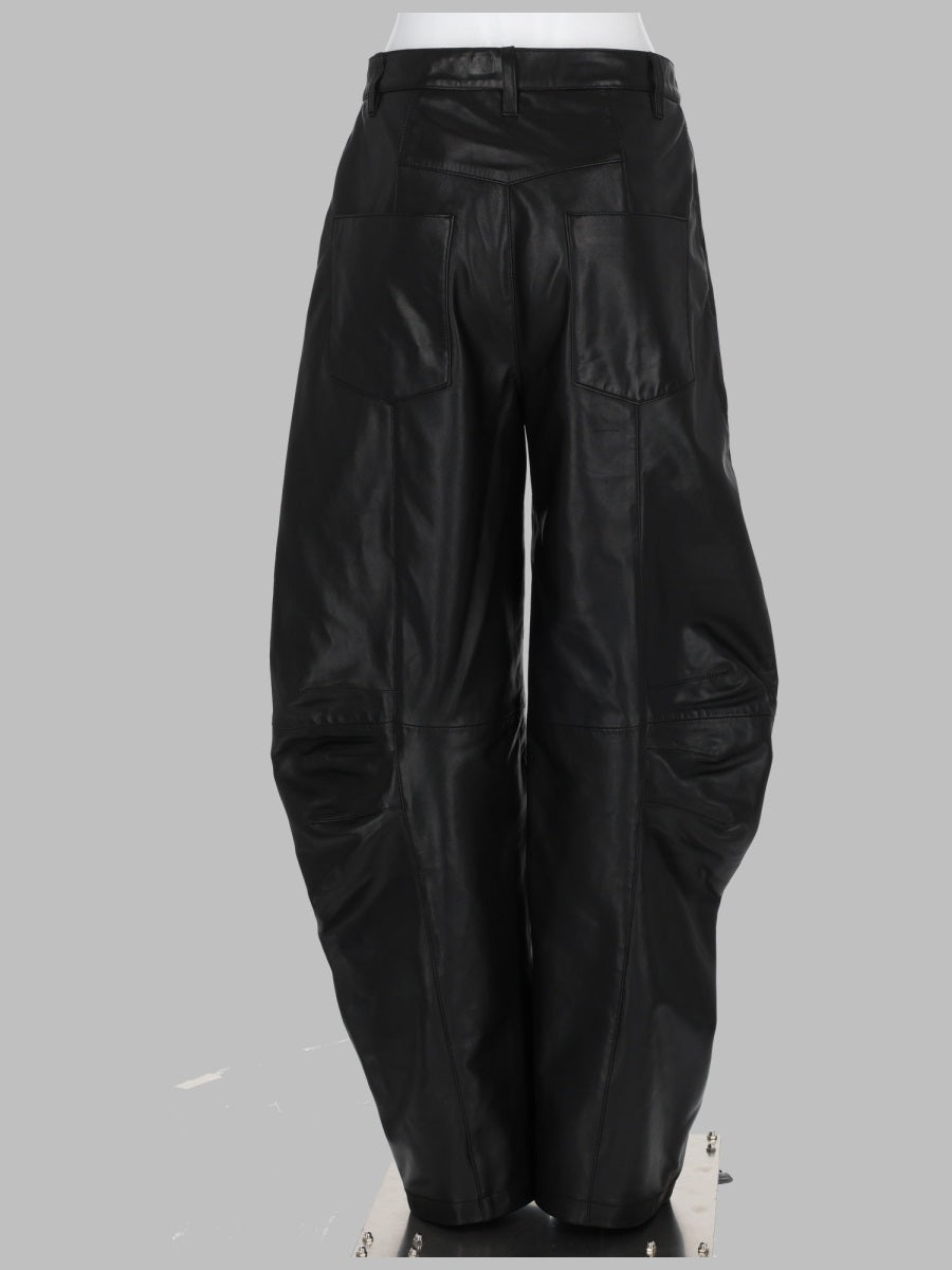 Rotate Women Pantalone Cargo In Pelle ROTATE
