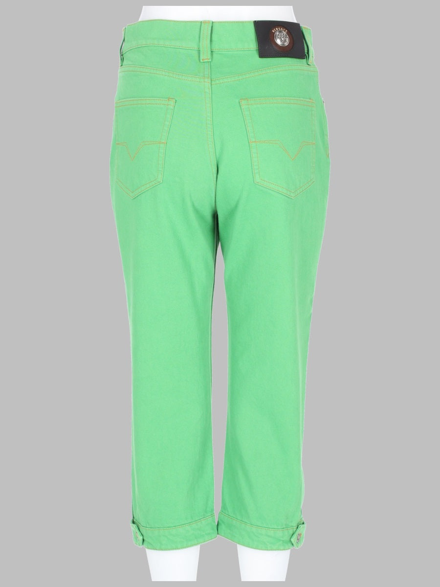 Versace Women Jeans "Capri" Con Patch Medusa VERSACE