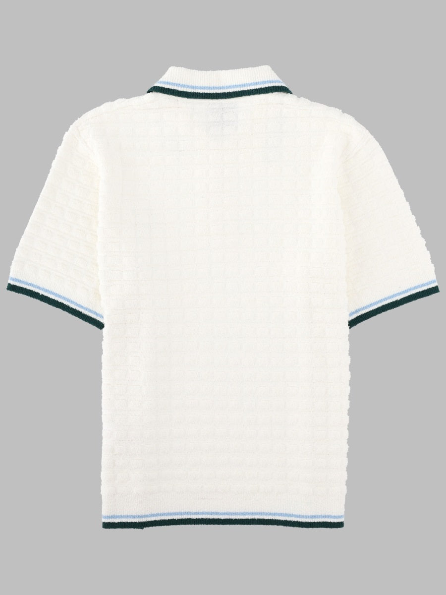 Casablanca Men Polo Bouclé Con Logo CASABLANCA