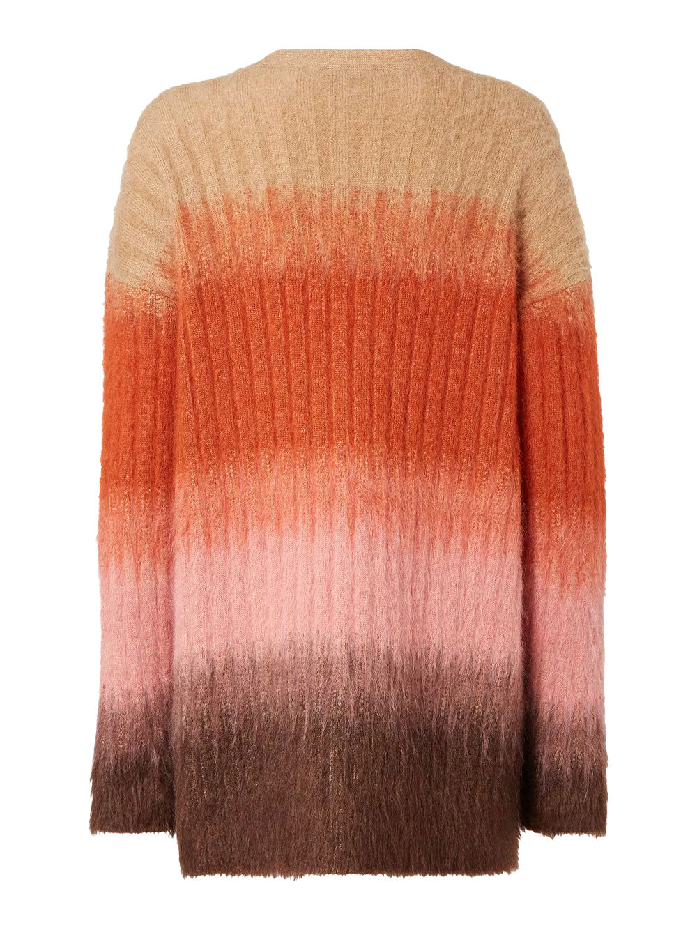 Fendi Women Gradient Mohair And Wool Oversized Cardigan FENDI