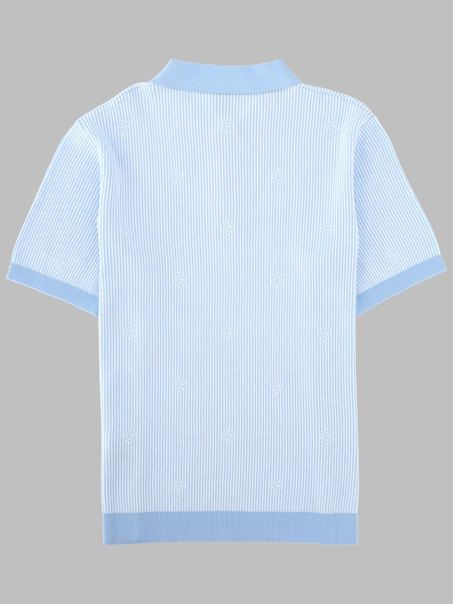 Casablanca Men Polo In Maglia A Righe CASABLANCA
