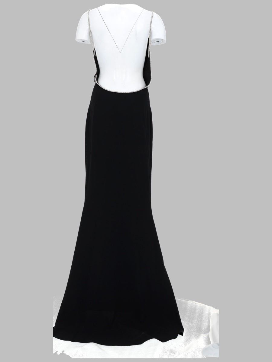 Tom Ford Women Abito Da Sera Smanicato In Raso Con Ricami A Catena TOM FORD