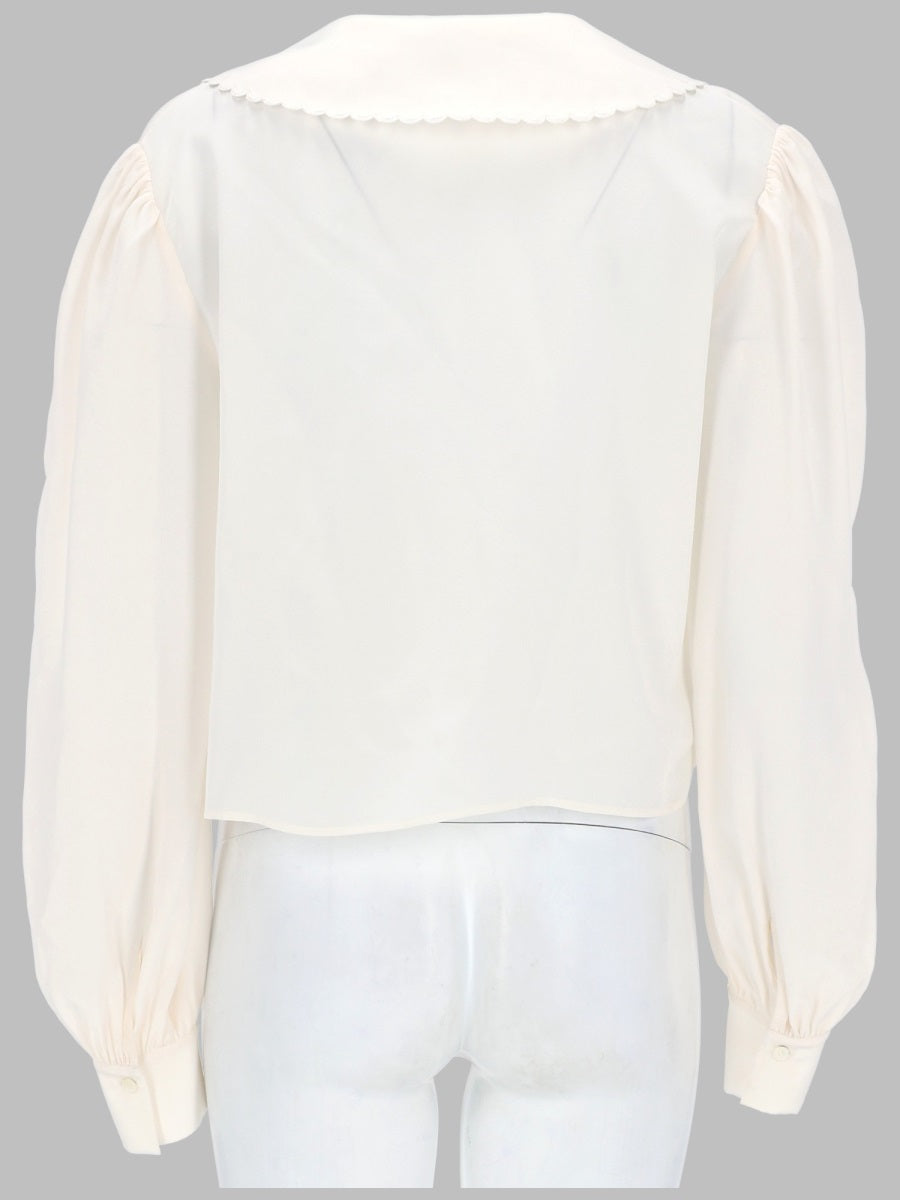 Chloé Women Blusa Con Maniche A Sbuffo In Crêpe De Chine CHLOE