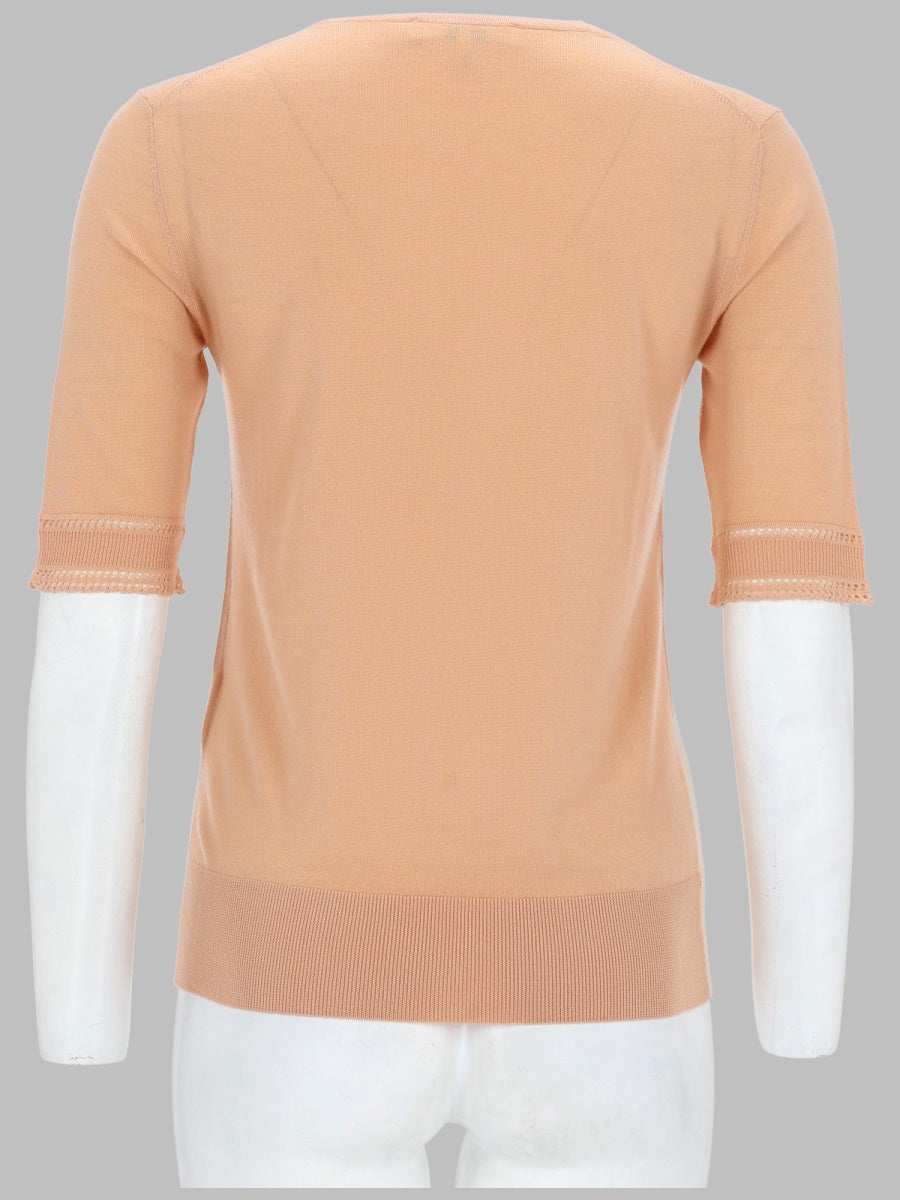 Chloé Women Pullover A Maniche Corte In Maglia Di Lana CHLOE