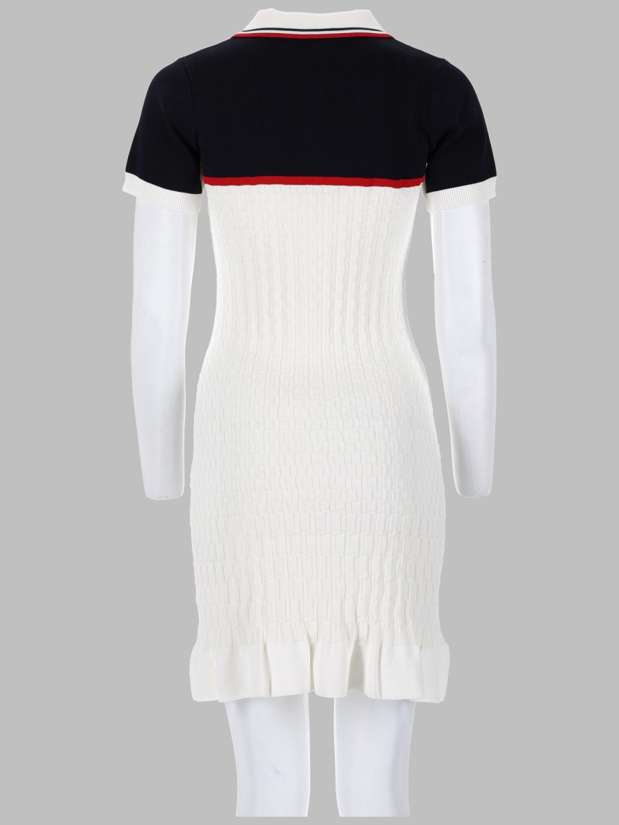 Casablanca Women Mini Abito Polo Da Tennis In Maglia CASABLANCA