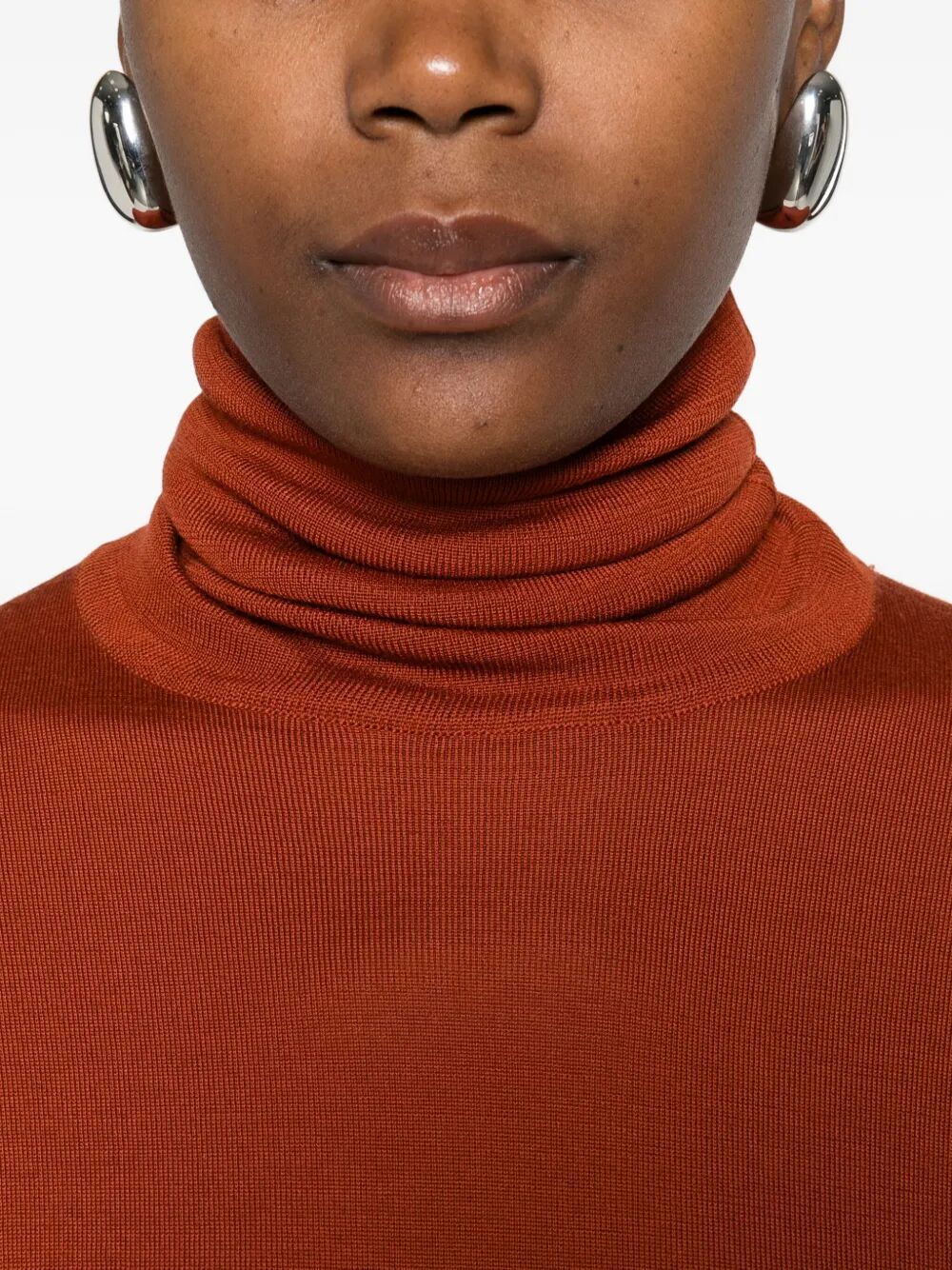 Saint Laurent Women Roll-Neck Wool Sweater