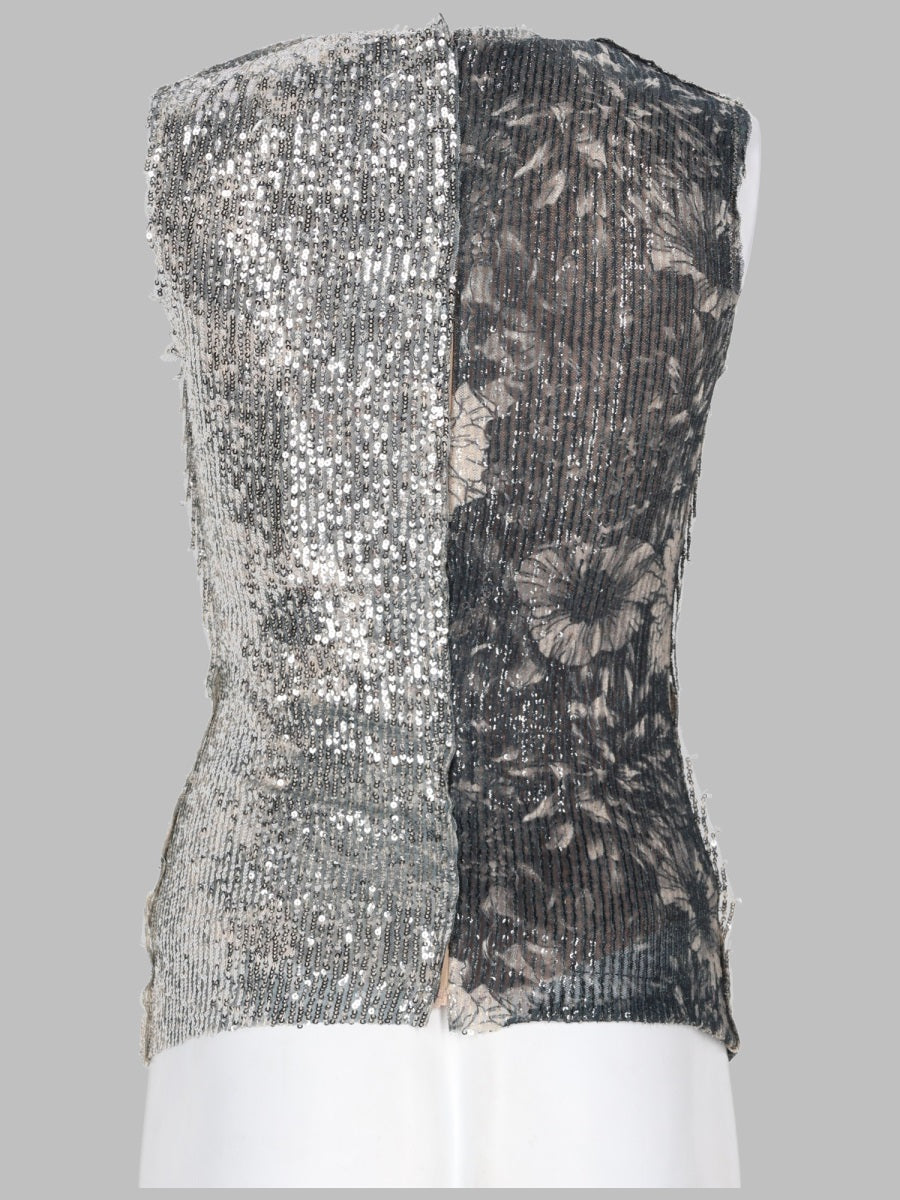 Maison Margiela Women Top Floreale Con Paillettes MAISON MARGIELA