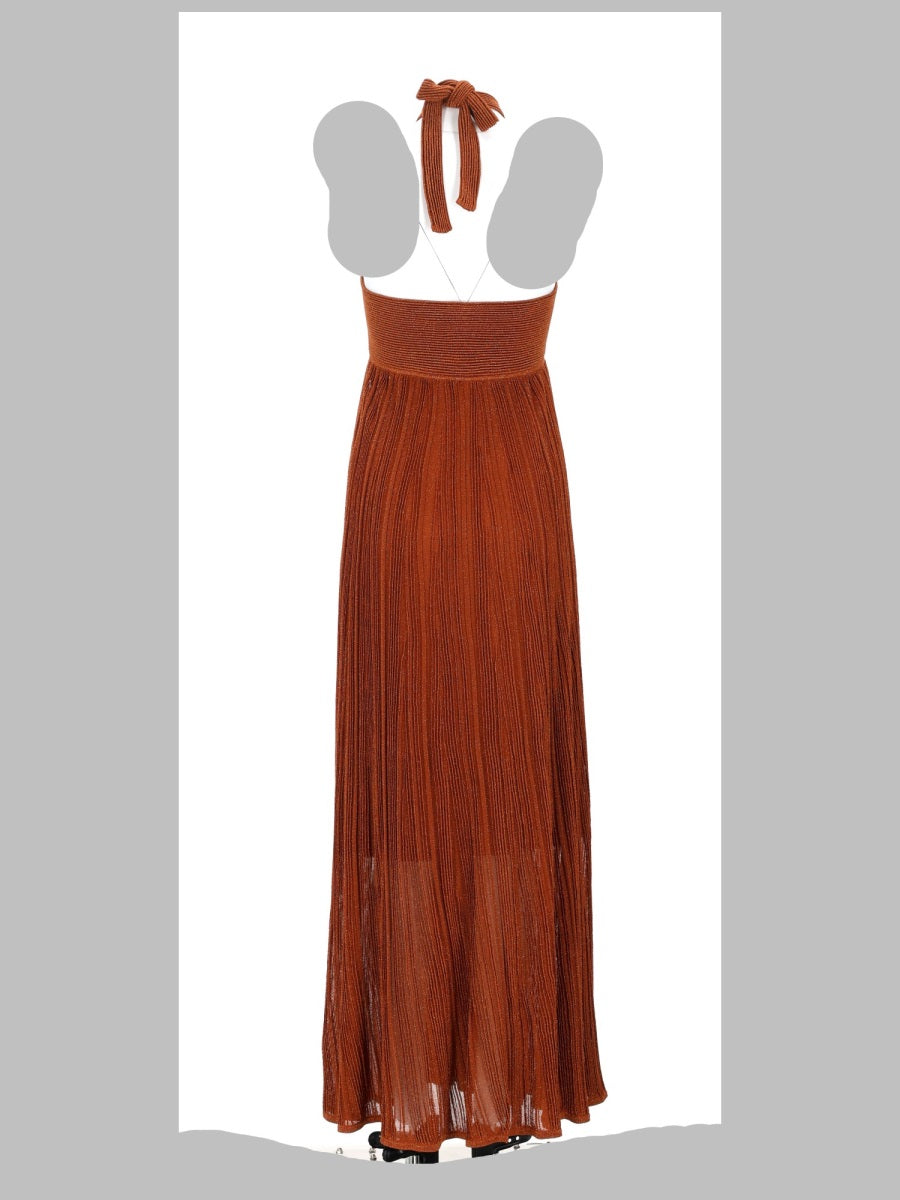 Zimmermann Women Abito Metallizzato "Indra" Con Scollo All'americana ZIMMERMANN