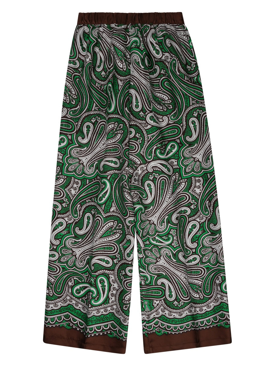 P.A.R.O.S.H. Women Pantalone In Seta Con Stampa Paisley P.A.R.O.S.H.