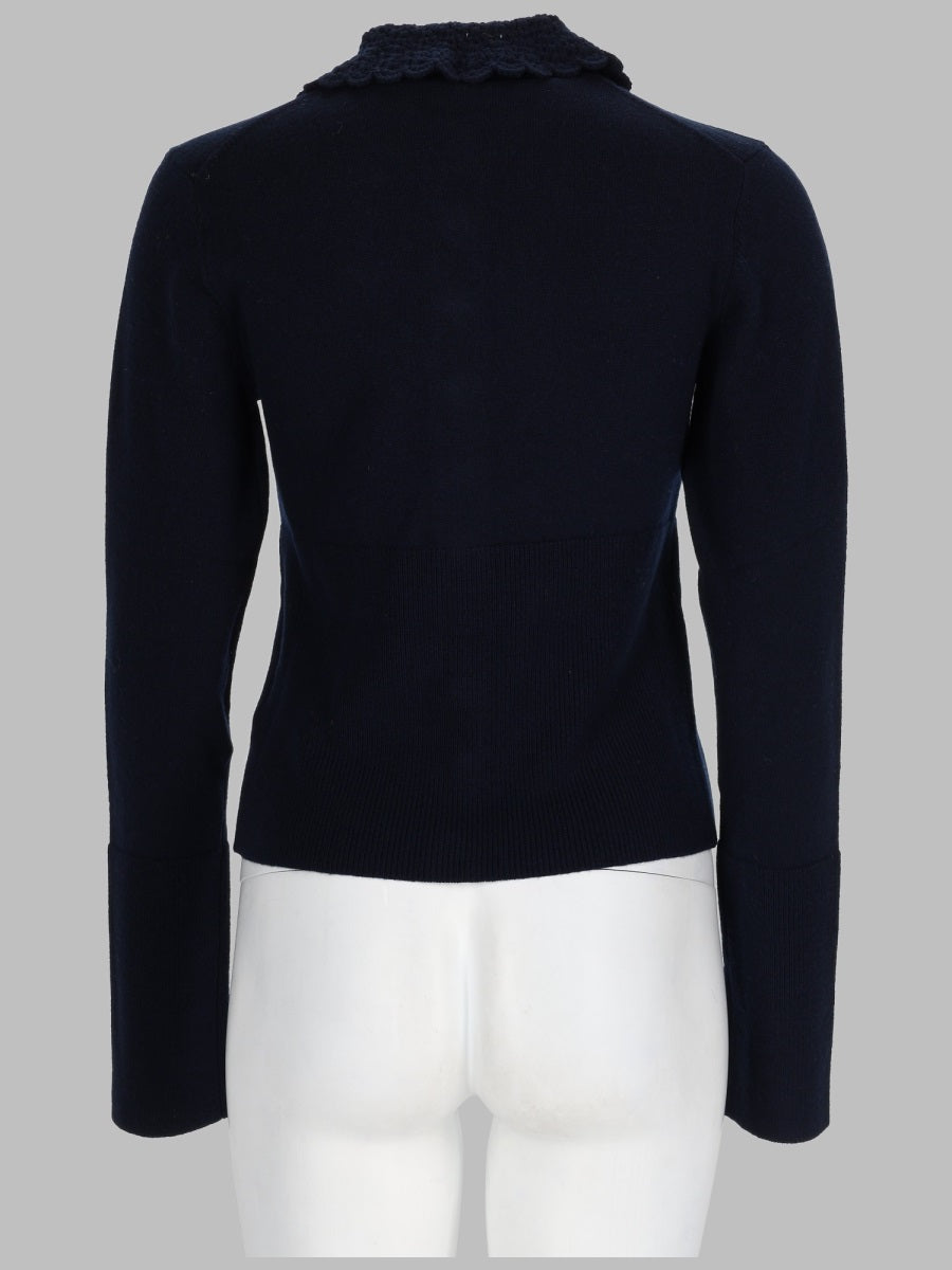 Chloé Women Cardigan Aderente In Maglia Con Logo CHLOE