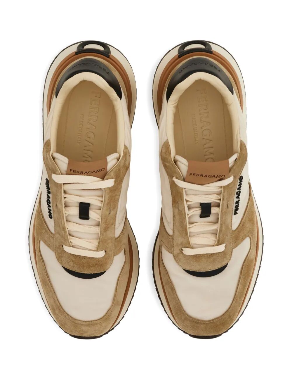 Ferragamo Men Atlantic Waterproof Fabric And Suede Sneakers FERRAGAMO