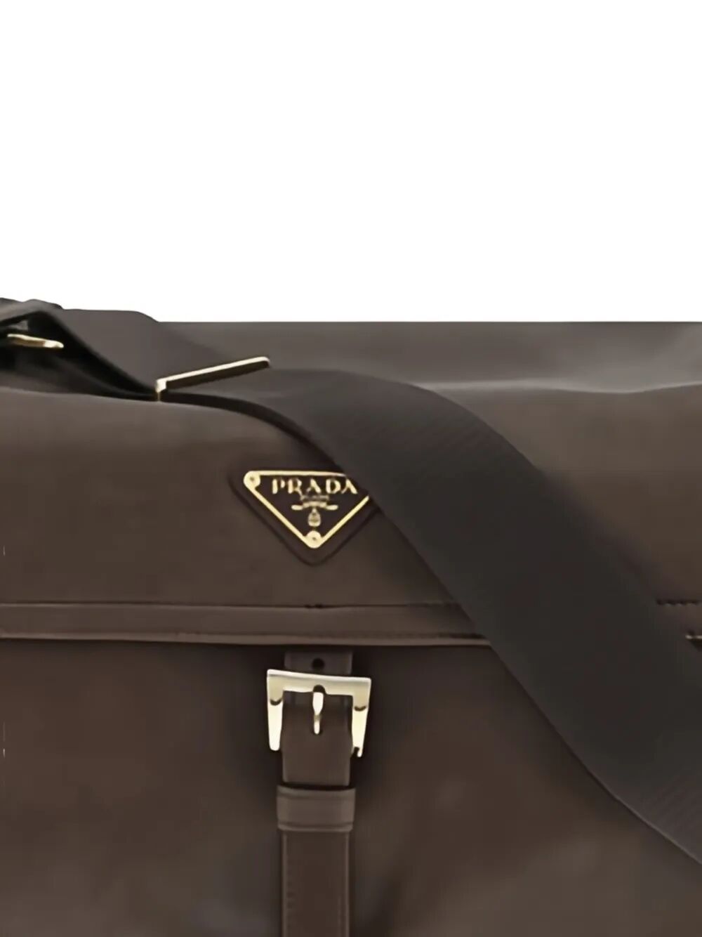 Prada Women Prada Explore Large Vintage Look-Treated Leather Shoulder Bag With Flap PRADA