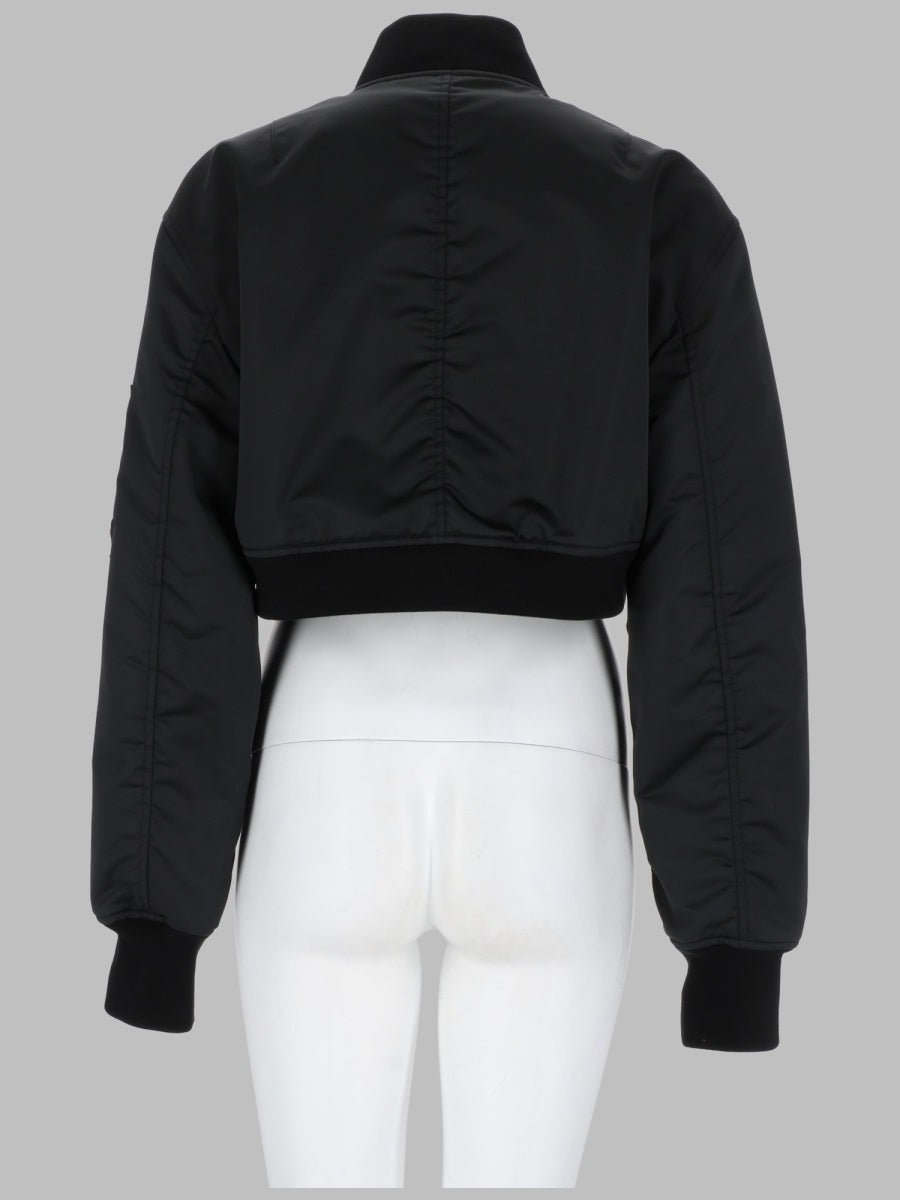 Balenciaga Women Bomber Cropped Con Zip BALENCIAGA