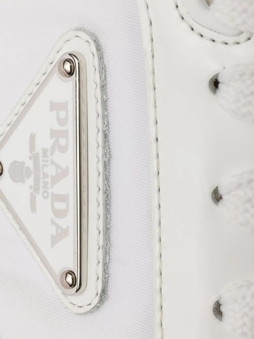 Prada Men Prax 01 Re-Nylon And Brushed Leather Sneakers PRADA