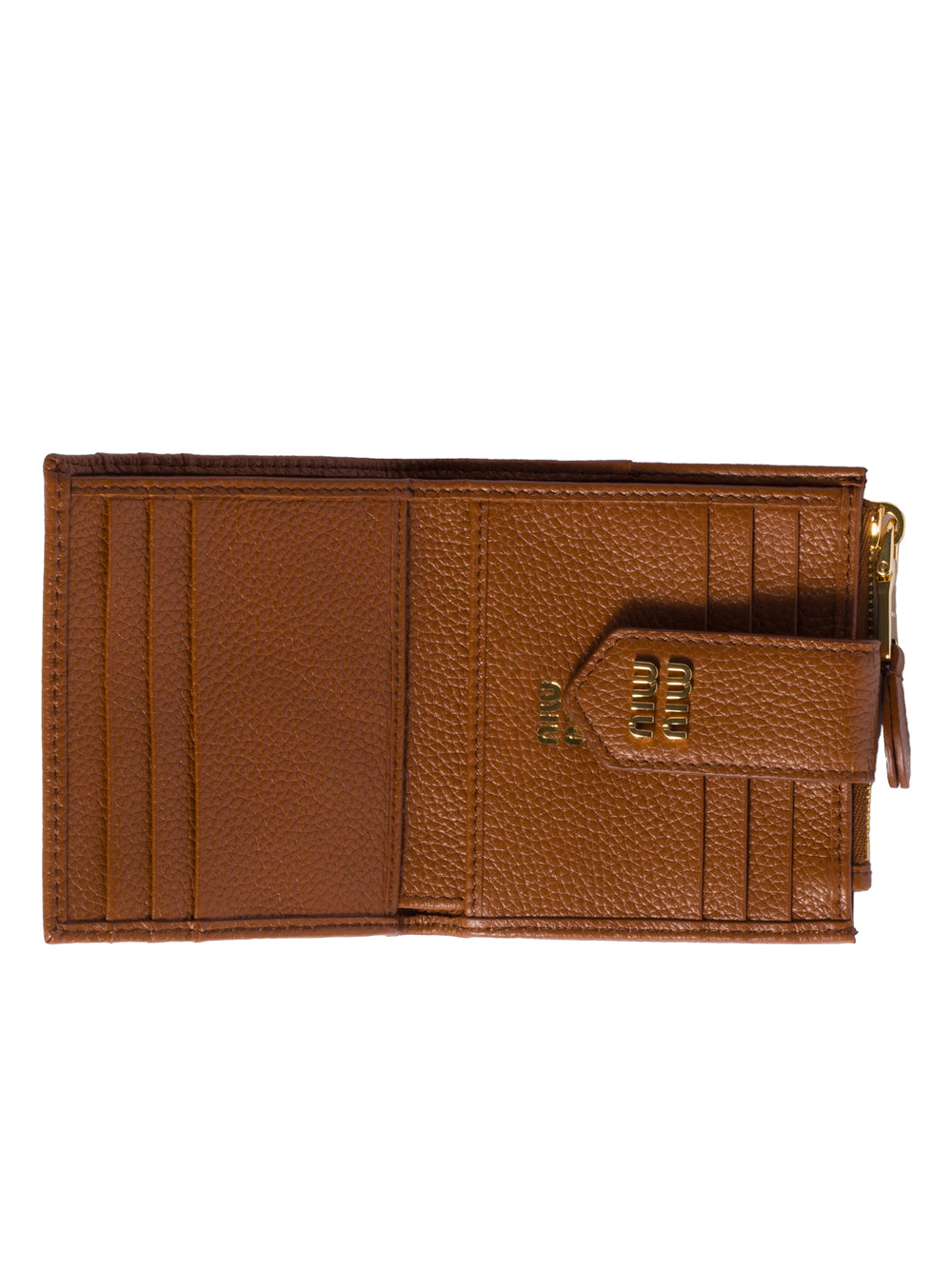 Miu Miu Women Small Leather Wallet With Coin Case MIU MIU