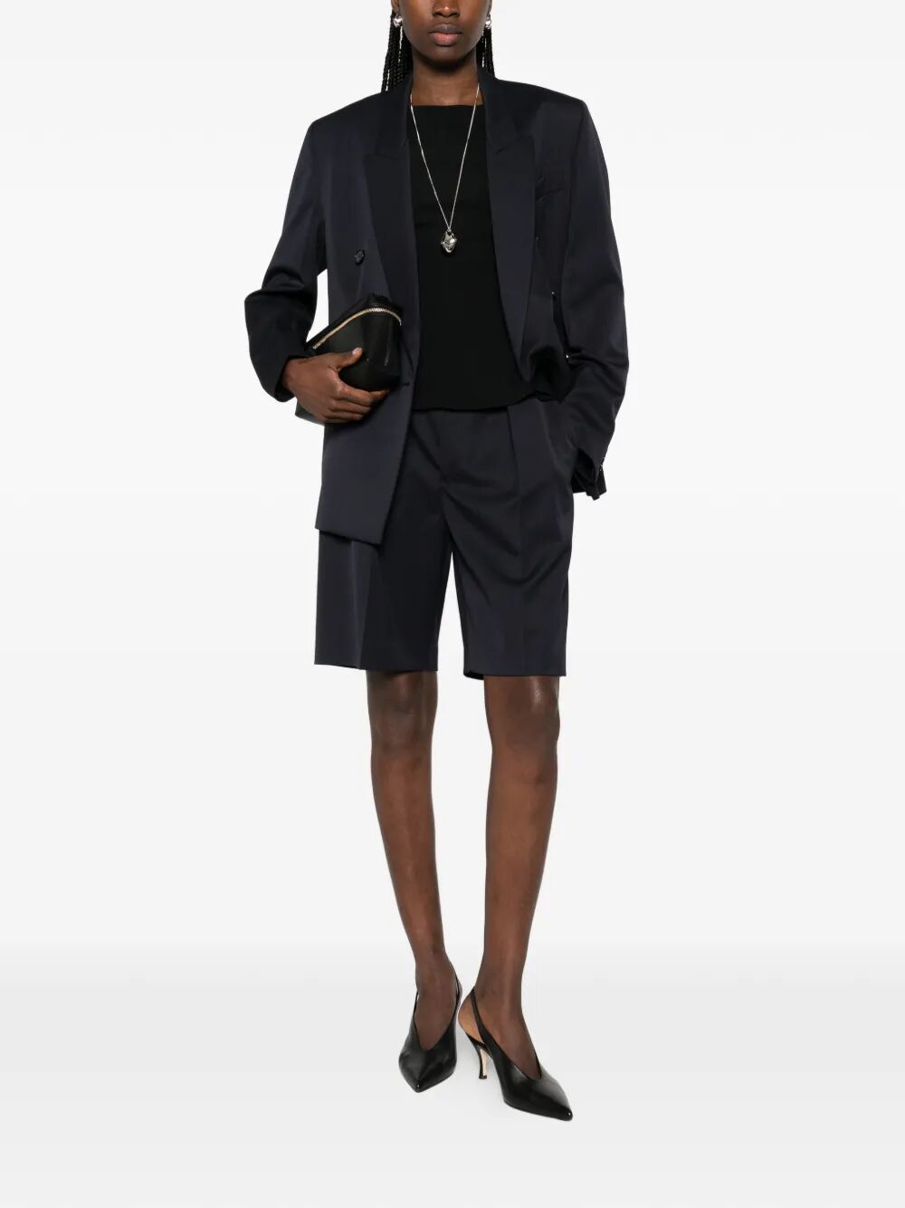 Victoria Beckham Women Double-Breasted Wool Tailored Jacket VICTORIA BECKHAM
