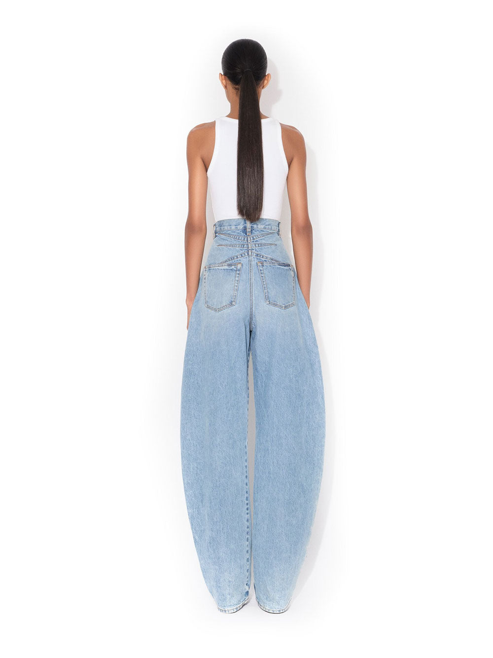 Alaia Women Darts Cotton Tank Top ALAIA