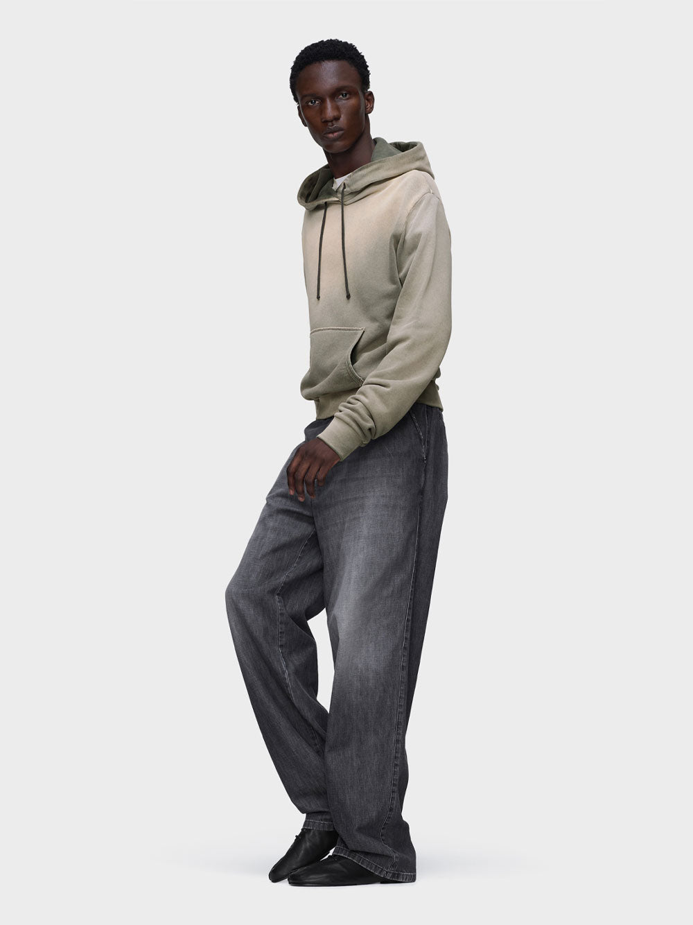 Maison Margiela Men Sun Faded Cotton Hooded Sweatshirt MAISON MARGIELA