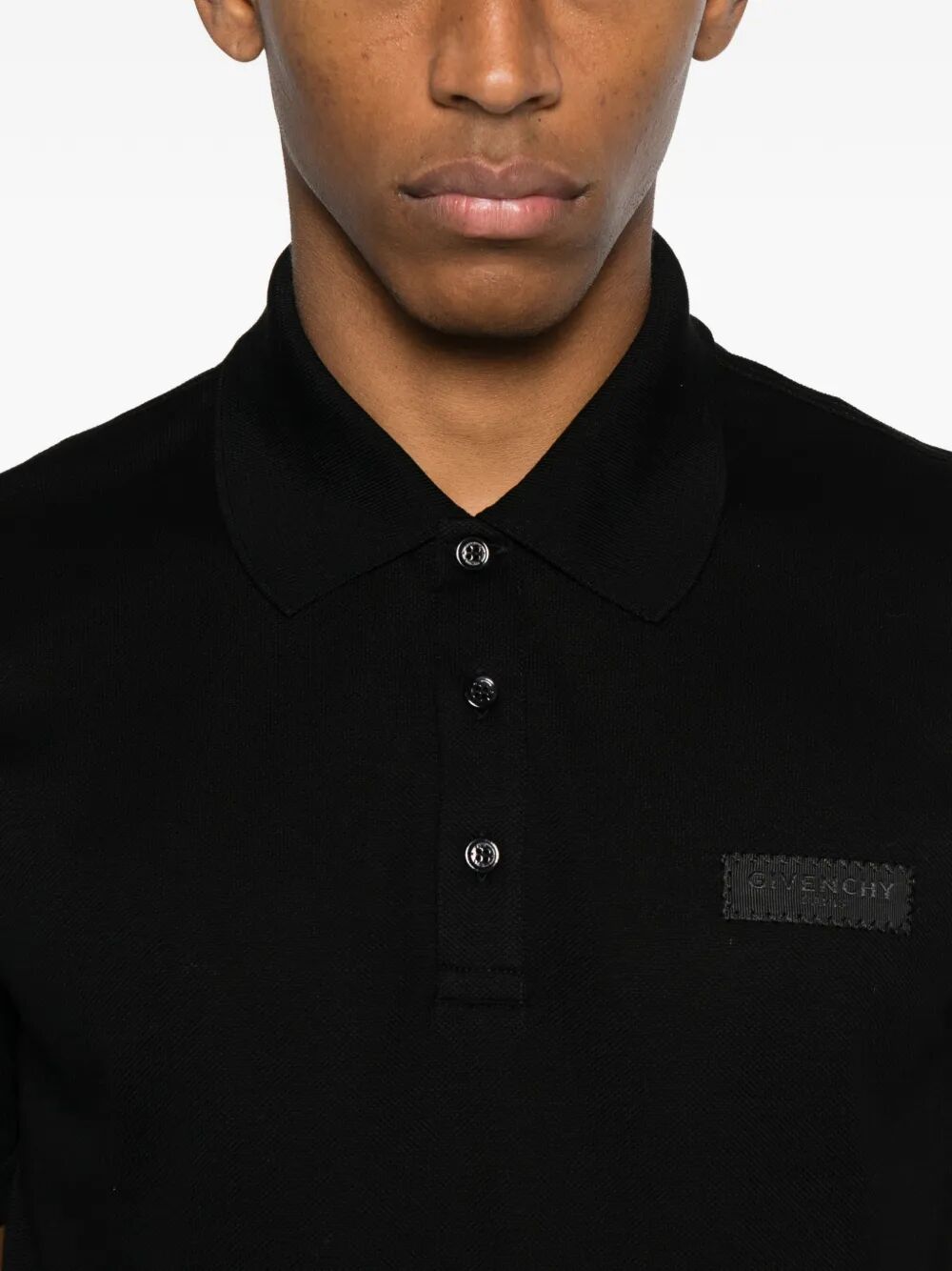 Givenchy Men Givenchy Paris Gros Grain Cotton Polo GIVENCHY