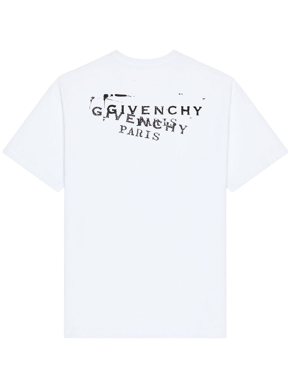 Givenchy Men Givenchy Stamp Print Cotton T-Shirt GIVENCHY