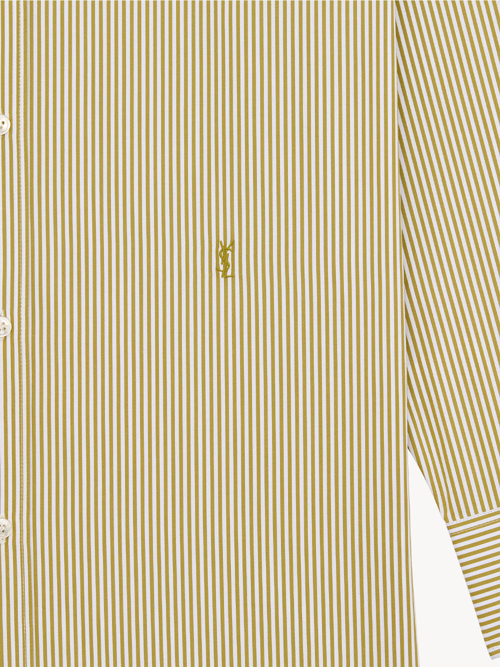 Saint Laurent Women Striped Cotton Poplin Cassandre Shirt SAINT LAURENT