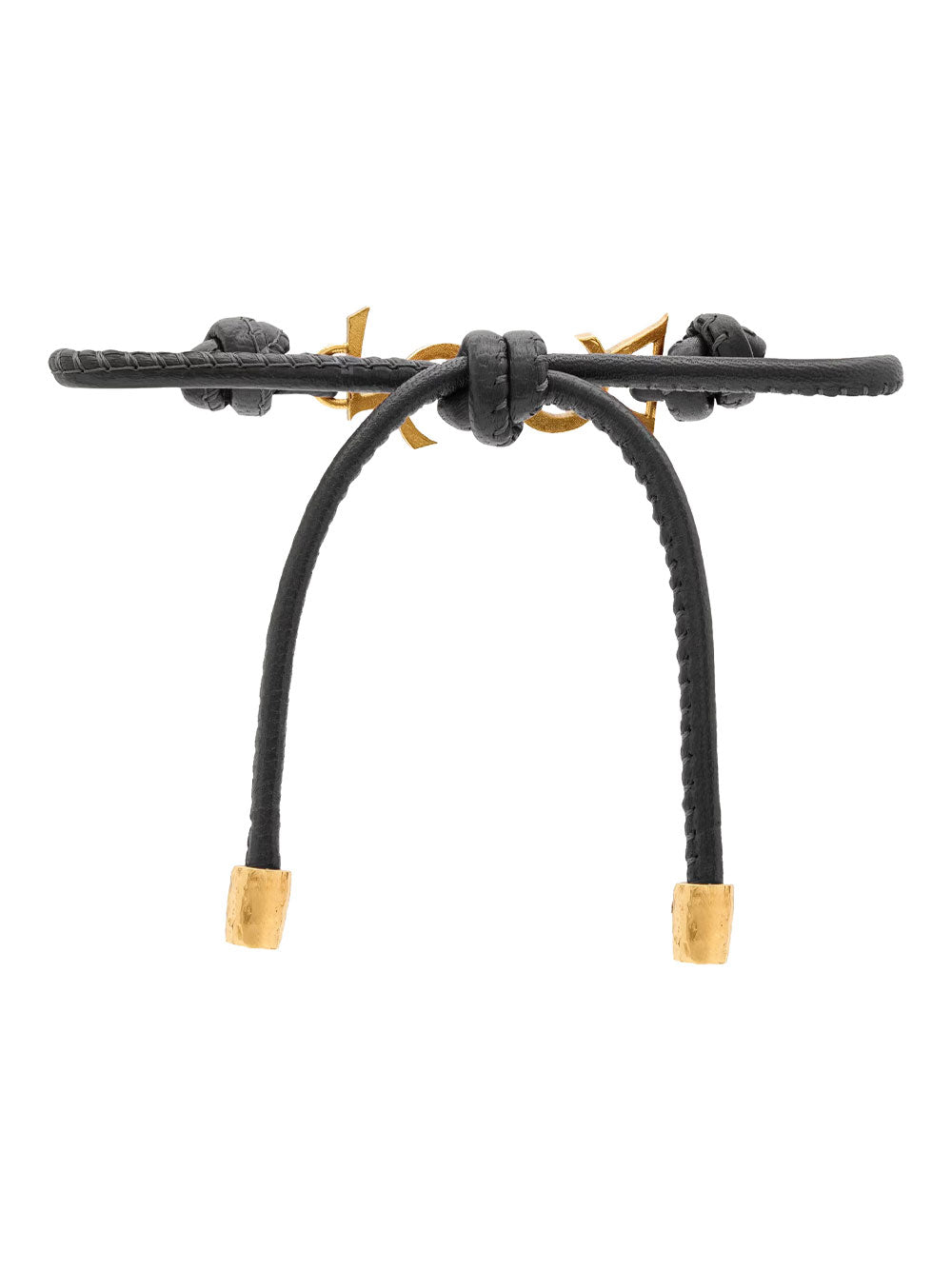 Saint Laurent Women Cassandre Leather Cord Bracelet SAINT LAURENT