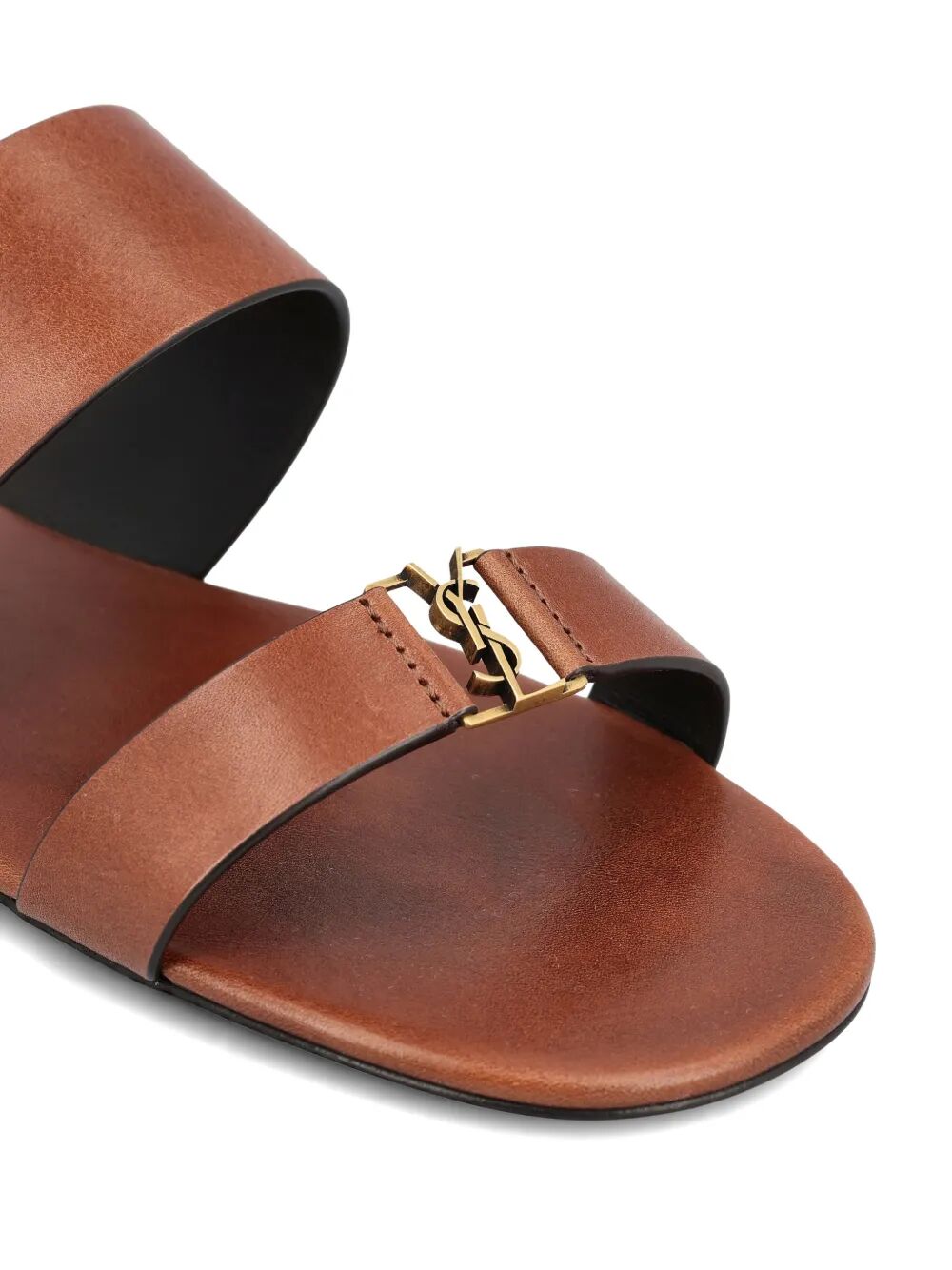 Saint Laurent Women Babylone Slides In Smooth Leather SAINT LAURENT