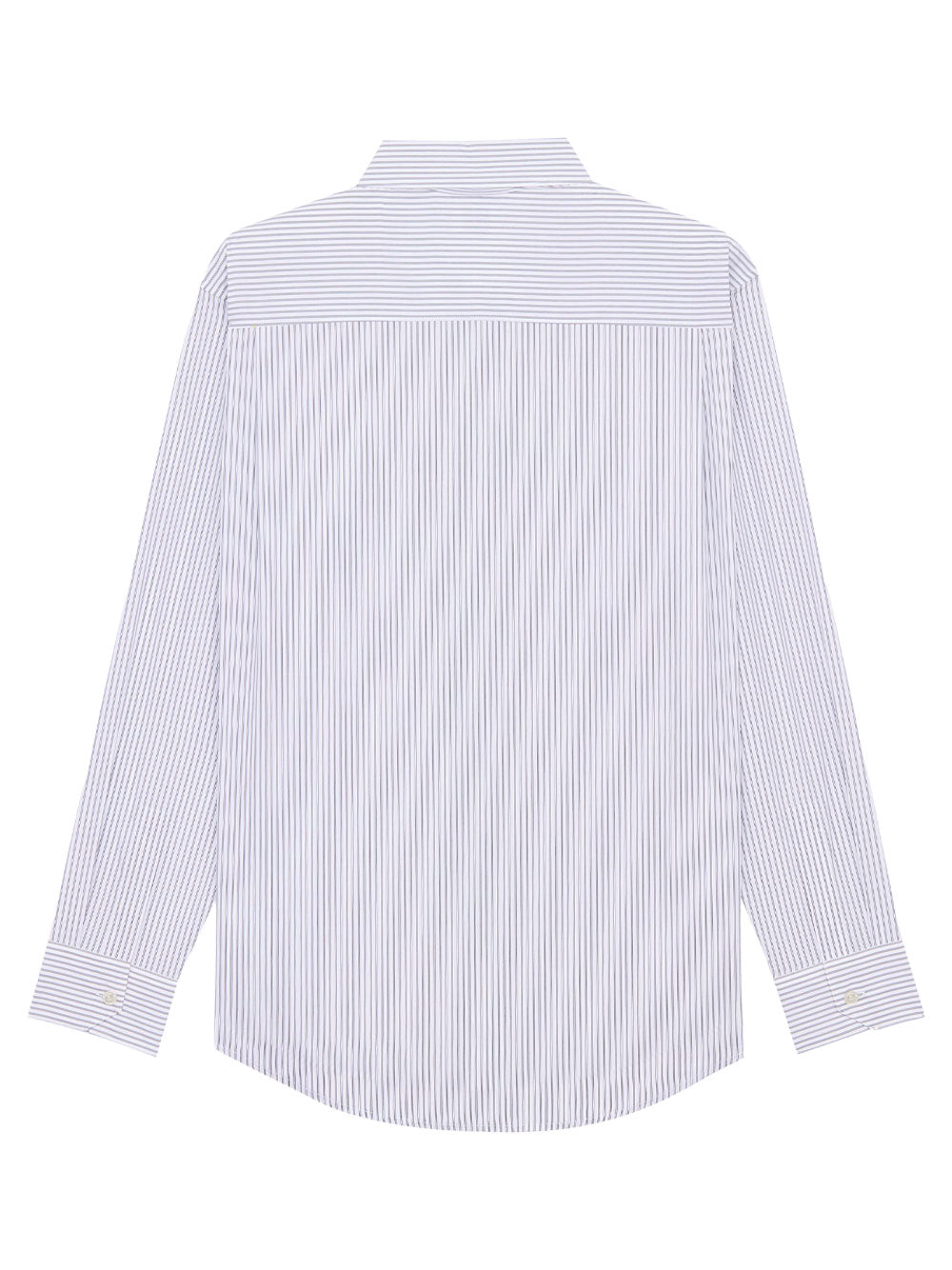Saint Laurent Men Striped Cotton Poplin Cassandre Shirt SAINT LAURENT