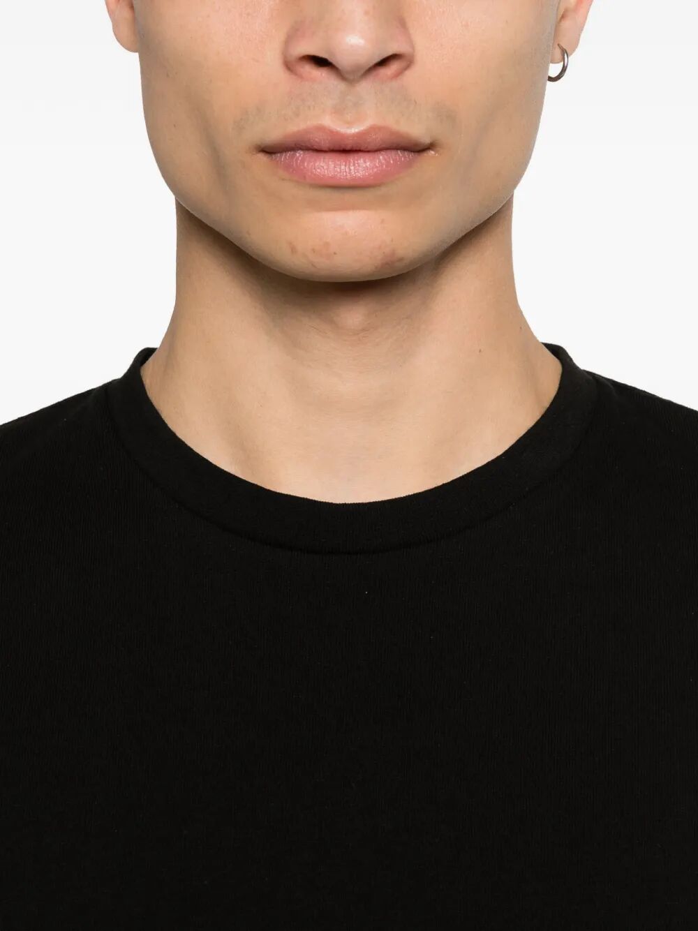 Saint Laurent Men Crewneck Cotton T-Shirt SAINT LAURENT