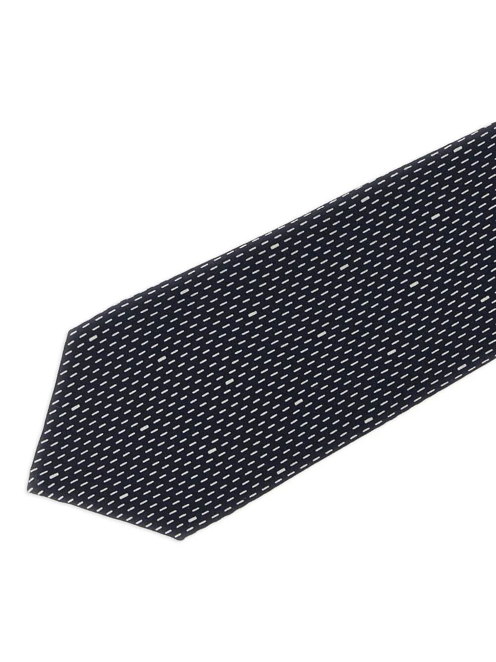 Saint Laurent Men Dotted Tie In Silk Crepe SAINT LAURENT