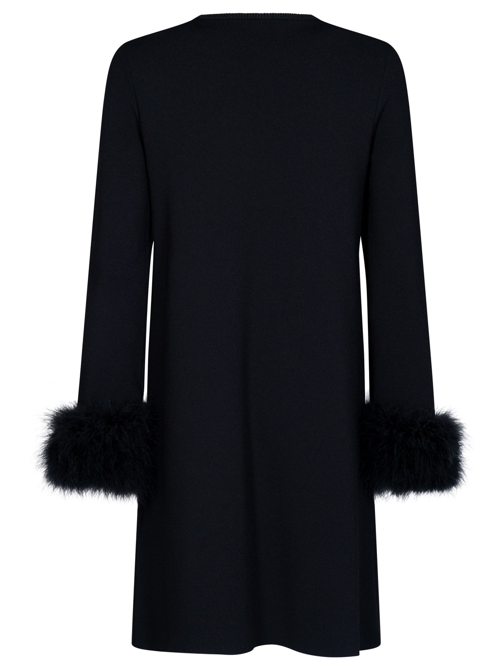 Valentino Garavani Women V Logo And Feather-Detail Knitted Dress VALENTINO GARAVANI