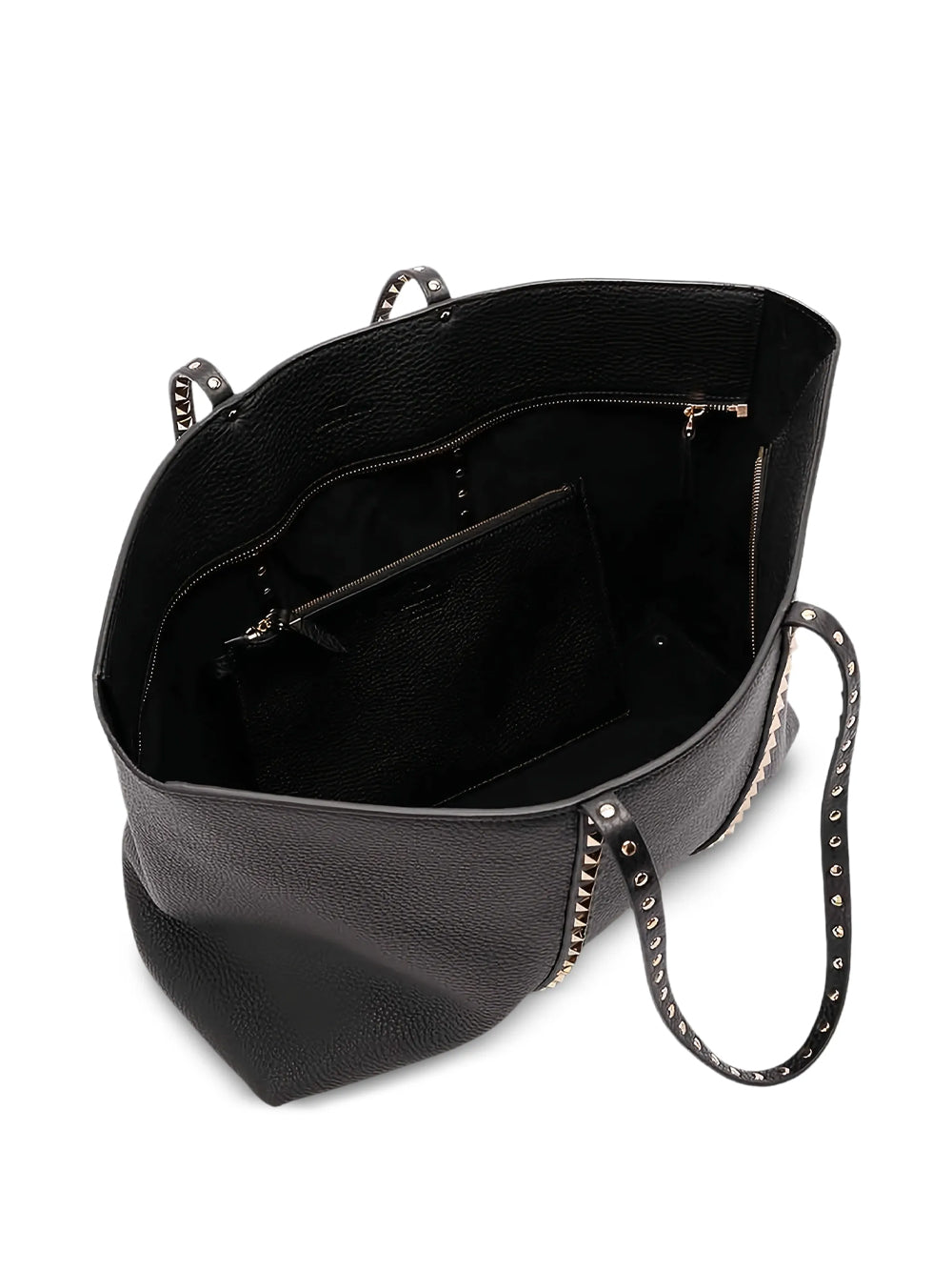 Valentino Garavani Women Valentino Garavani Rockstud Shopping Bag In Grainy Leather VALENTINO GARAVANI