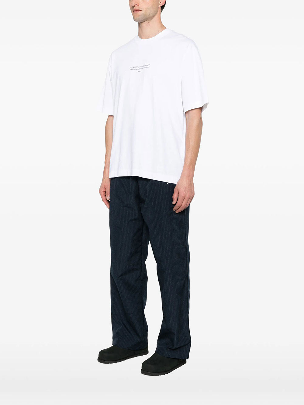 Off-White Men Statement Cotton Skate T-Shirt OFF-WHITE