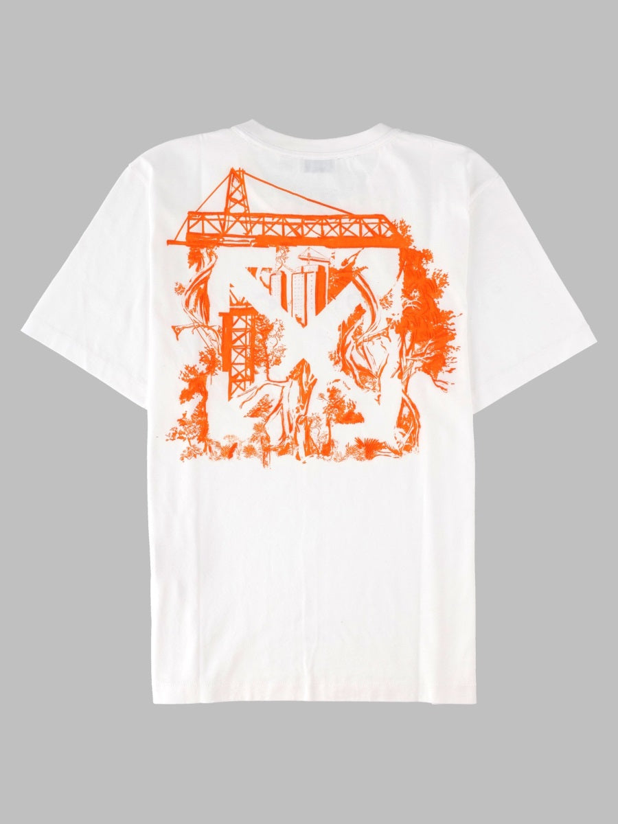 Off-White Men T-Shirt Con Logo E Stampa OFF-WHITE