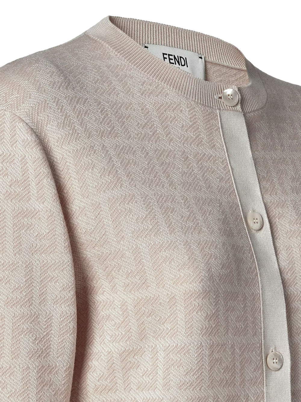 Fendi Women Slim Fit Ff Wool Cardigan FENDI