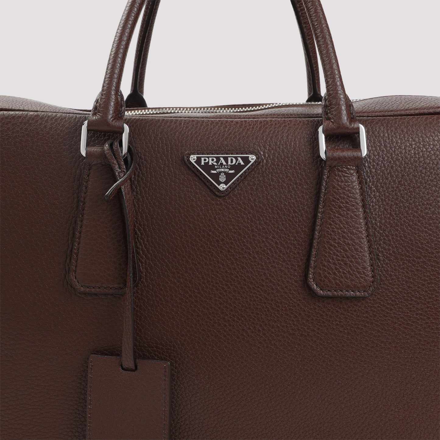 Prada Grained Leather Tote Bag Men PRADA