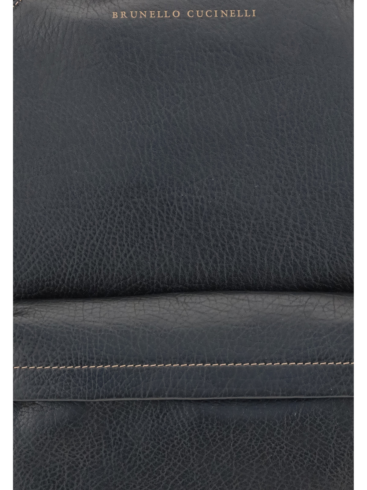 Brunello Cucinelli Men Leather Travel Backpack BRUNELLO CUCINELLI