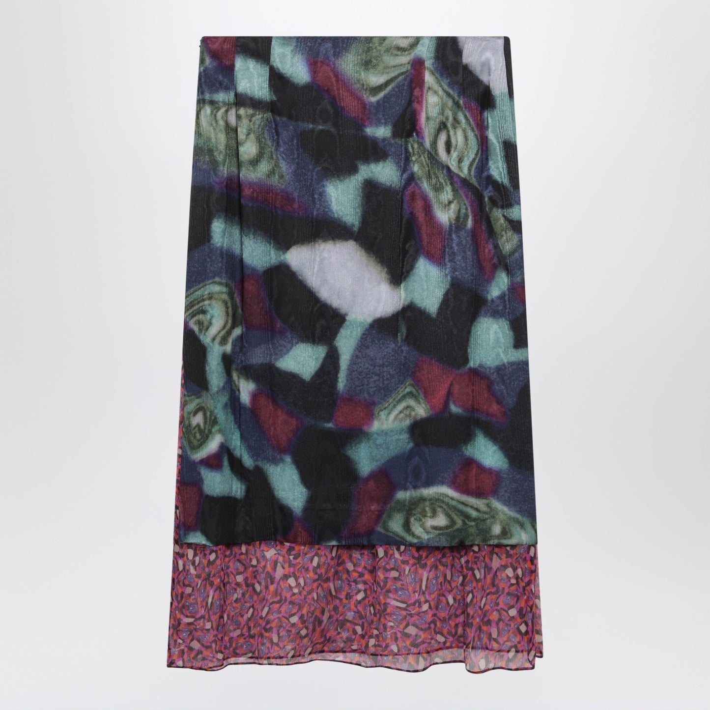 Dries Van Noten Multicolored Silk-Blend Print Skirt Women DRIES VAN NOTEN