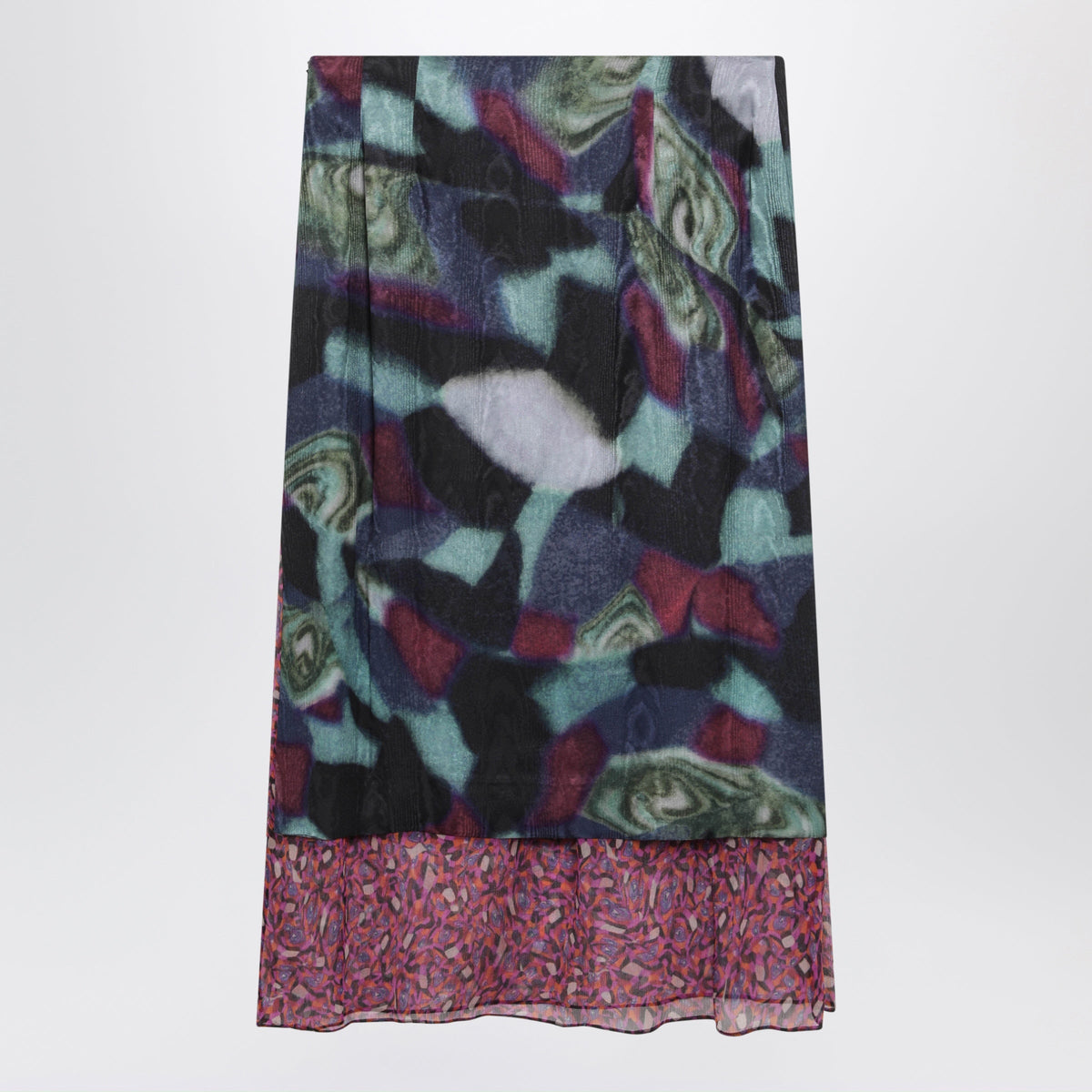 Dries Van Noten Multicolored Silk-Blend Print Skirt Women DRIES VAN NOTEN