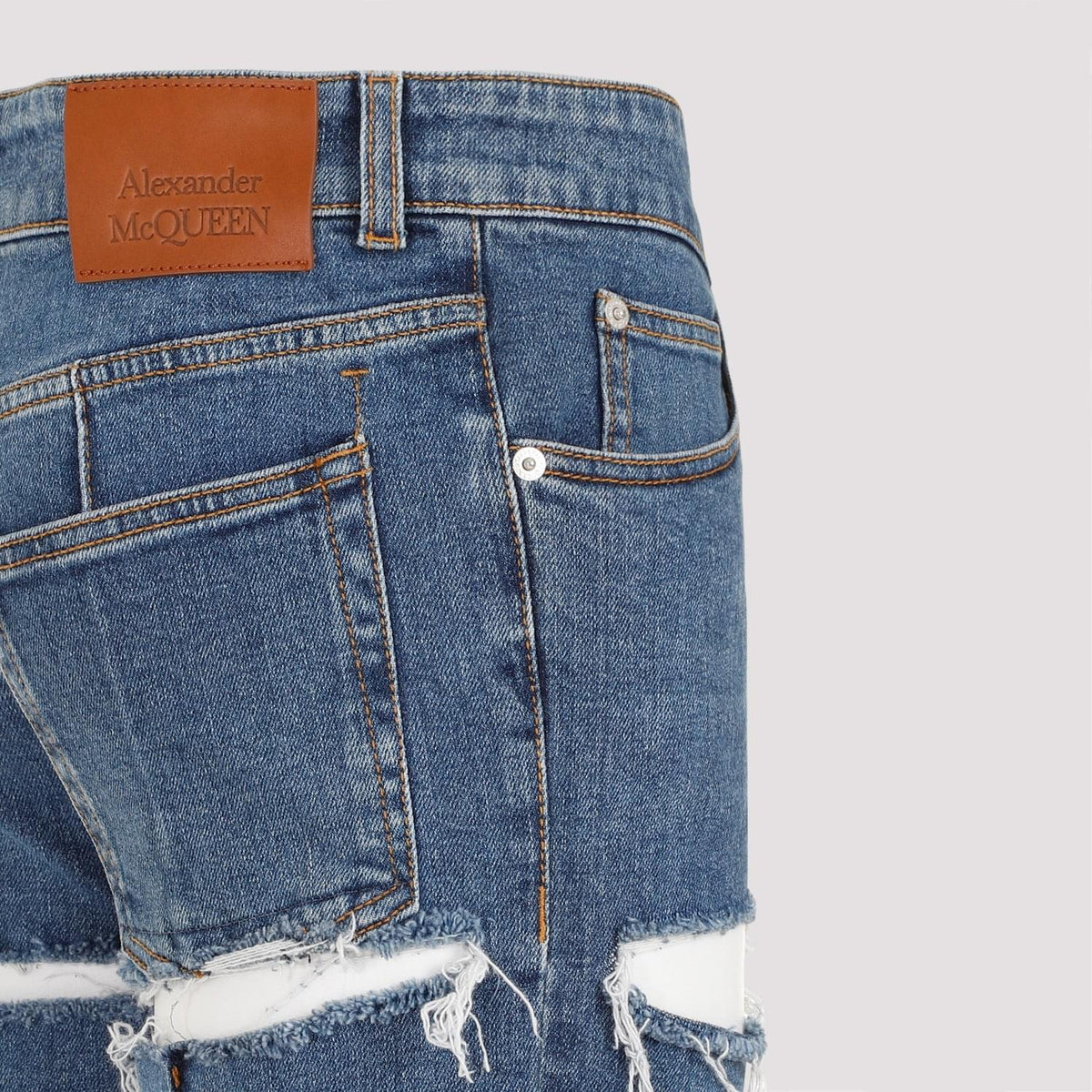 Alexander Mcqueen Denim Pants Women ALEXANDER MCQUEEN
