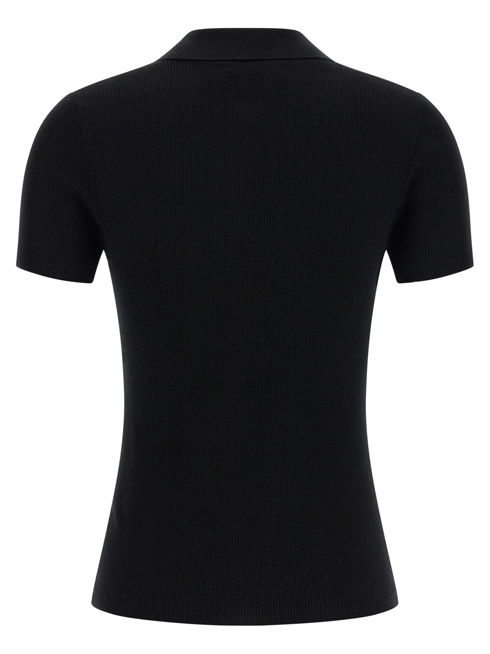 Max Mara Women Rib-Knit Wool Polo Shirt MAX MARA
