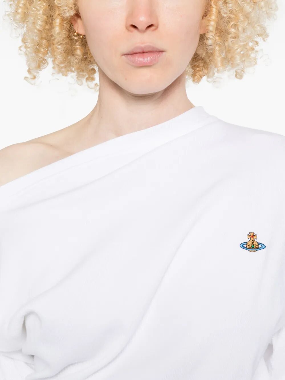 Vivienne Westwood Women Ls Hebo Asymmetric Neck Top VIVIENNE WESTWOOD
