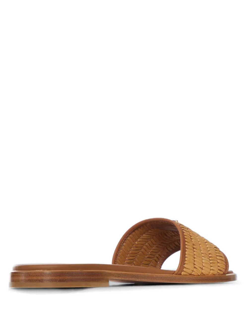 Prada Women Leather Slides With Crochet Details PRADA