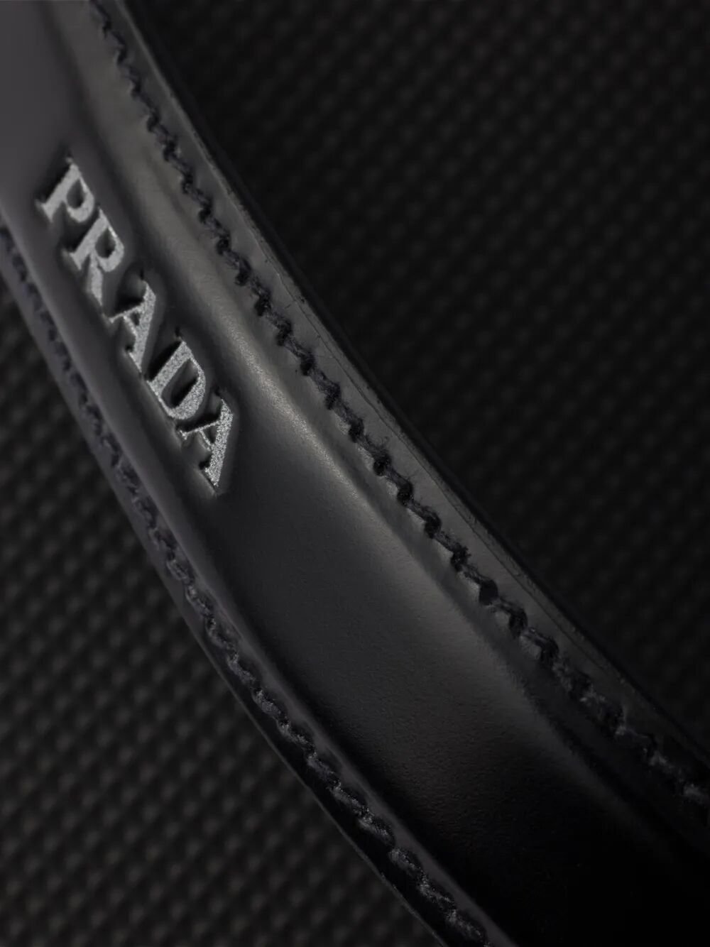 Prada Men Brushed Leather Flip-Flops PRADA