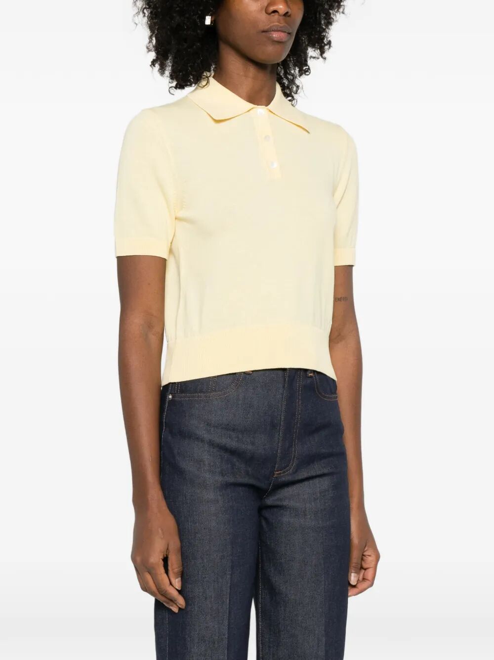 A.P.C. Women Cotton Polo Shirt With Jacquard Logo A.P.C.