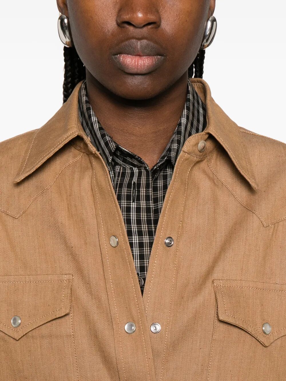 A.P.C. Women Japanese Denim Western Shirt