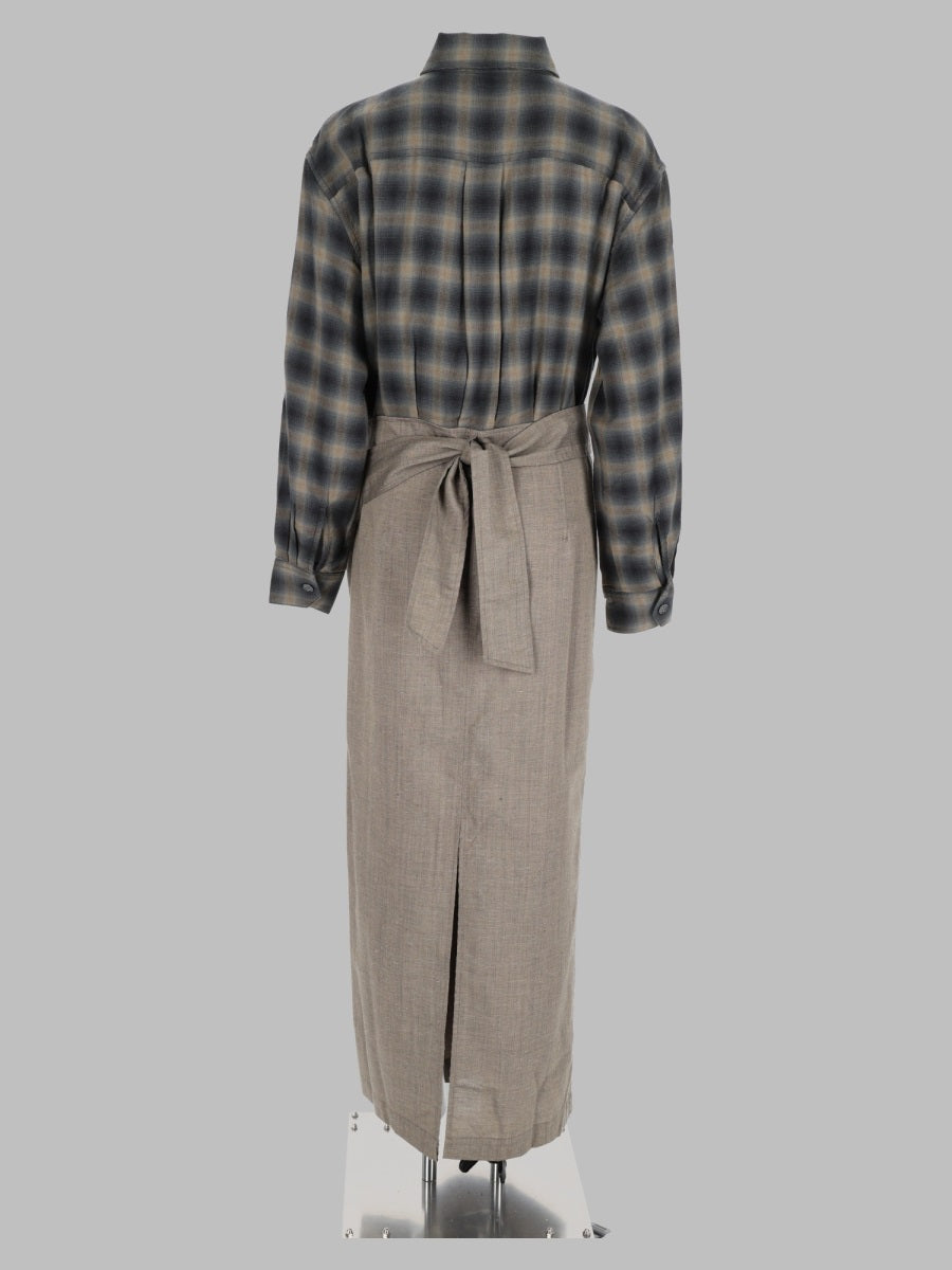 Our Legacy Women Abito Chemisier Con Motivo "Yukon Check" OUR LEGACY