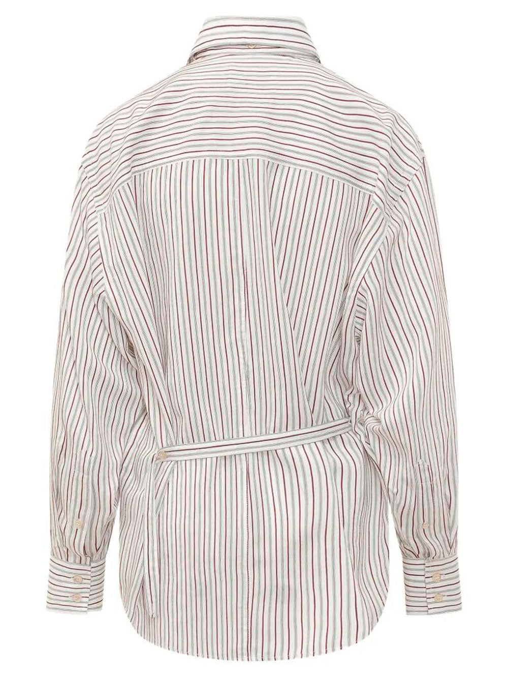Isabel Marant Women Aurora Cotton And Silk Striped Shirt ISABEL MARANT